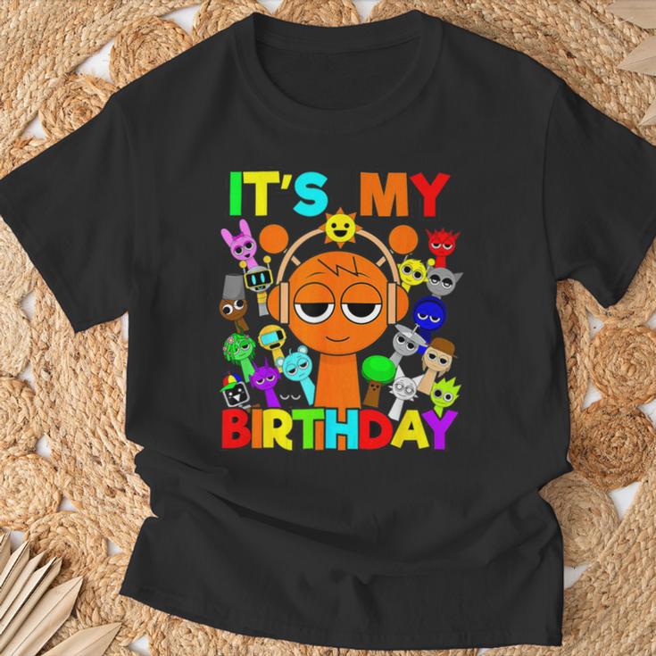 Happy Birthday Sprunky Oren Simon Pinki Raddy Funbot T-Shirt | Mazezy