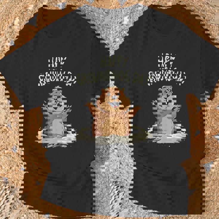 Happy Groundhog Day 2025 メンズ レディース キッズ Tシャツ 高齢者への贈り物