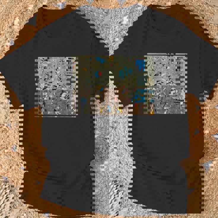 Harlequin's Carnival 有名な絵画 Miro作 Tシャツ 高齢者への贈り物