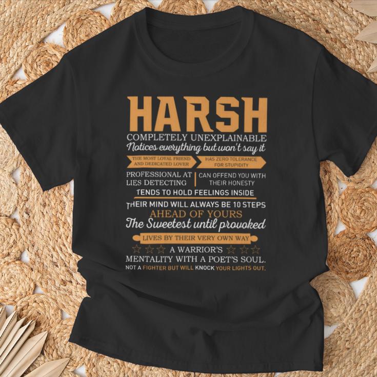 Harsh Completely Unexplainable Notices Everything But Won’T Say It Name T-Shirt Gifts for Old Men