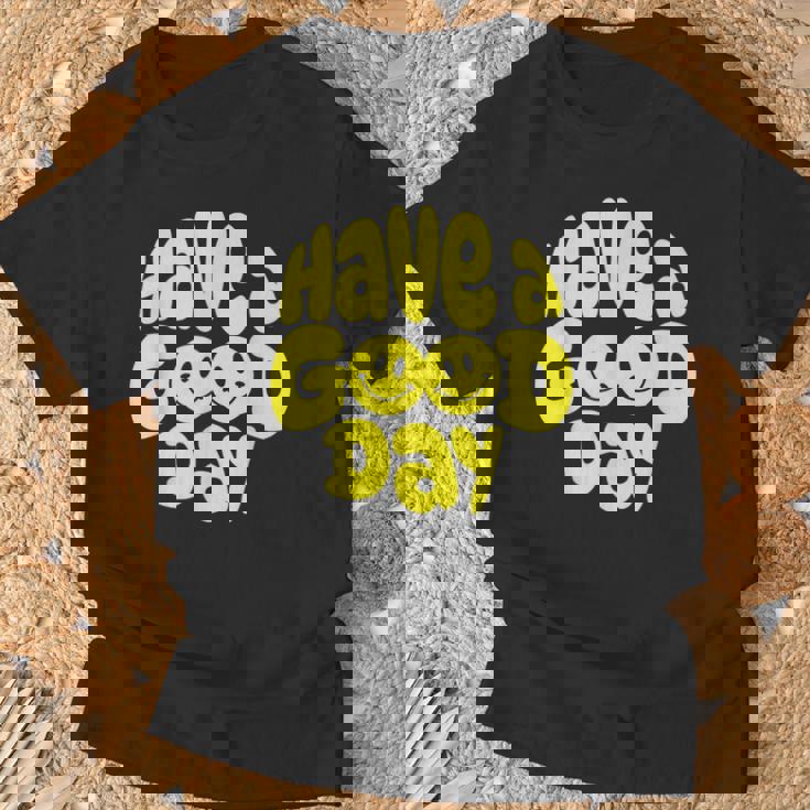 Have A Good Day レトロ ハッピーフェイス 90年代 スマイルフェイス 美学 Tシャツ 高齢者への贈り物