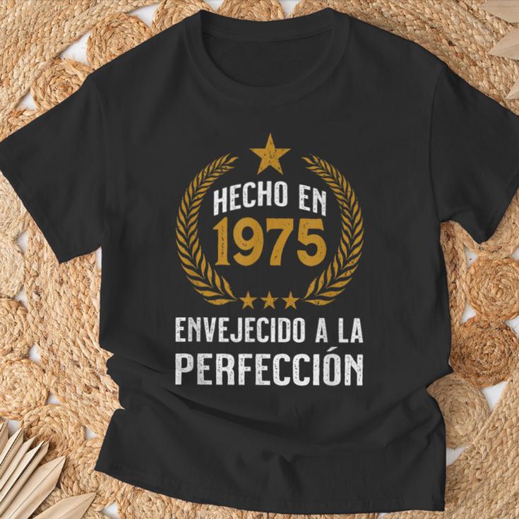 Hecho En 1975 Envejecido A La Perfección Cumpleaños Camiseta unisex Regalos para ancianos