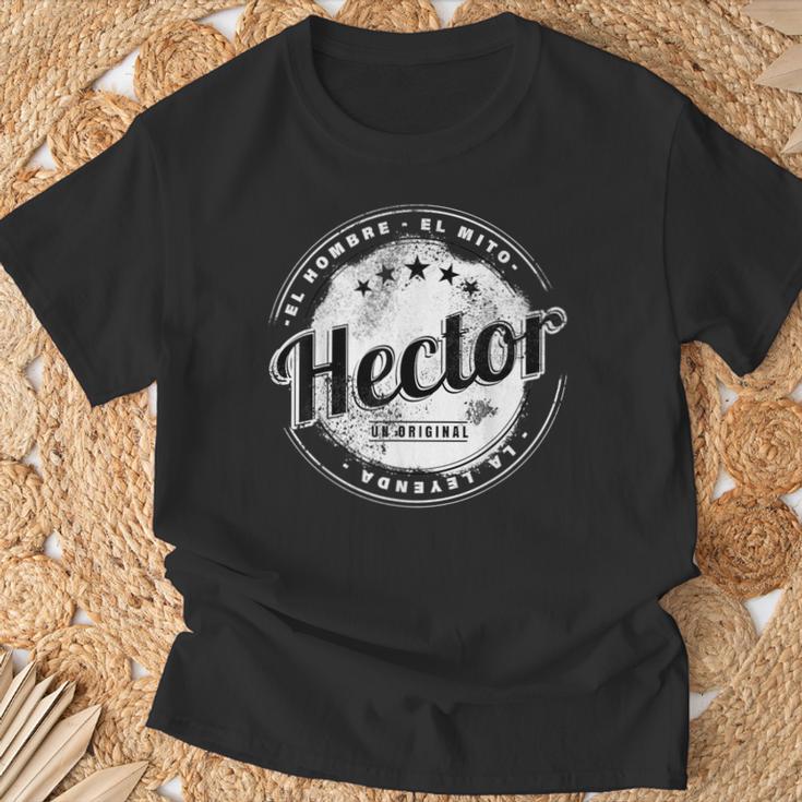 Hector El Hombre El Mito La Leyend Hector Nombre Camiseta unisex Regalos para ancianos