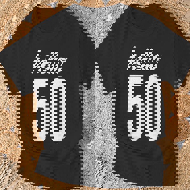 Hello 50 Birthday Bday 50歳の誕生日 50歳 Tシャツ 高齢者への贈り物