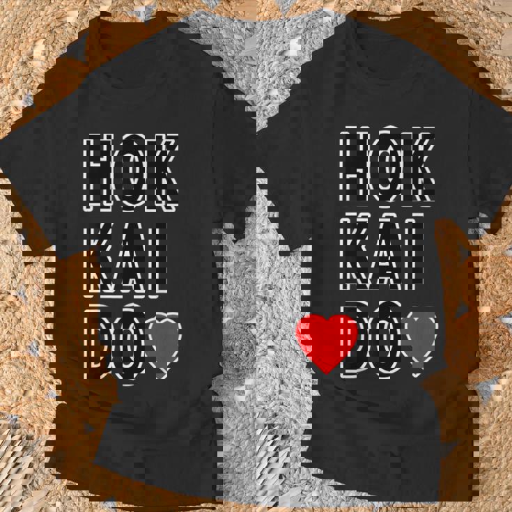 Hokkaido 北海道・ハート【I Love アイラブ】大きな文字【47都道府県】ジモtティ グッズ お土産 面白 Tシャツ 高齢者への贈り物