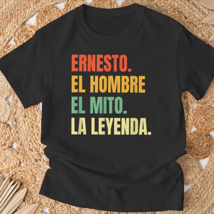 Hombre Nombre Ernesto Cumpleaños Regalo Años Divertido Decoración Camiseta unisex Regalos para ancianos