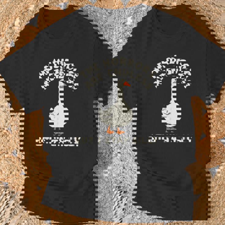 Horrors Are Endless But Itayilly Goose Friends ミームギフト Tシャツ 高齢者への贈り物