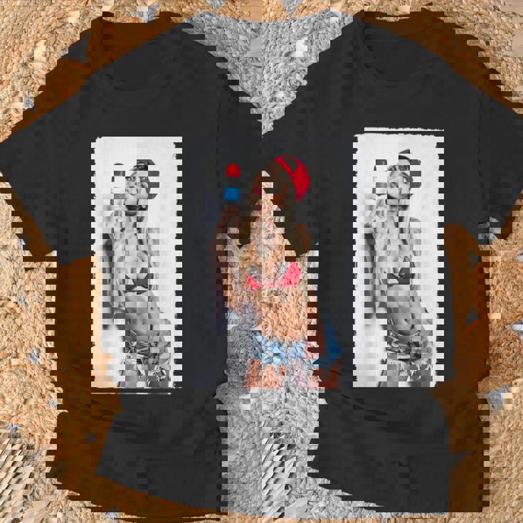 Hot Girl On 男性用 セクシー アイス ポップ ピンナップ 3 グランジ Tシャツ 高齢者への贈り物