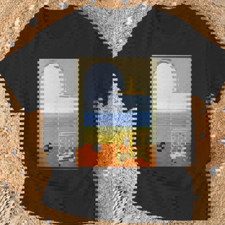 Human Condition Ii ルネ・マグリット作 シュルレアリスム Tシャツ 高齢者への贈り物