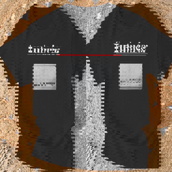 Humbucker ハムバッカー、クールなギタリストのギフト ギターピックアップグラフィック Tシャツ 高齢者への贈り物