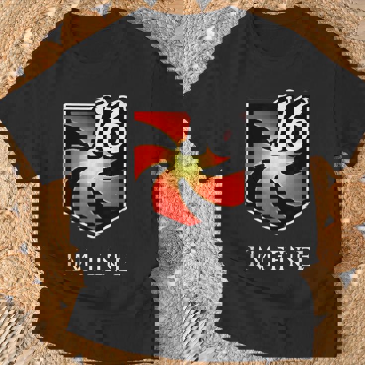 I'm Fine 脆弱性スタックス ファンタジー Mmorpg Tシャツ 高齢者への贈り物