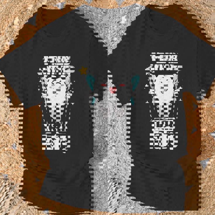 I'm Friends With The Tooth Fairy 歯科 小児歯科医 Tシャツ 高齢者への贈り物
