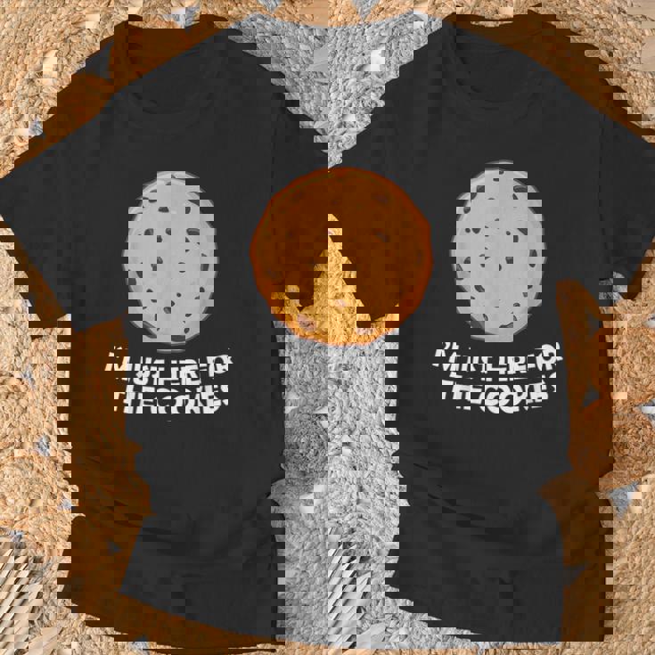 I'm Just Here For The Cookie 面白いチョコレートチップクッキー Tシャツ 高齢者への贈り物