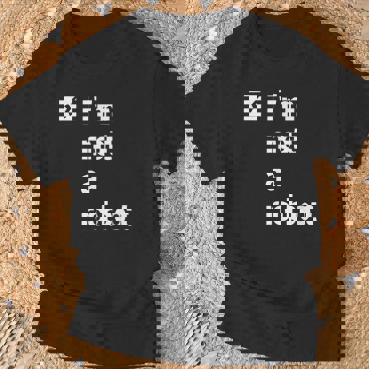 I'm Not A Robot Ai 人工知能ゲーマー Tシャツ 高齢者への贈り物