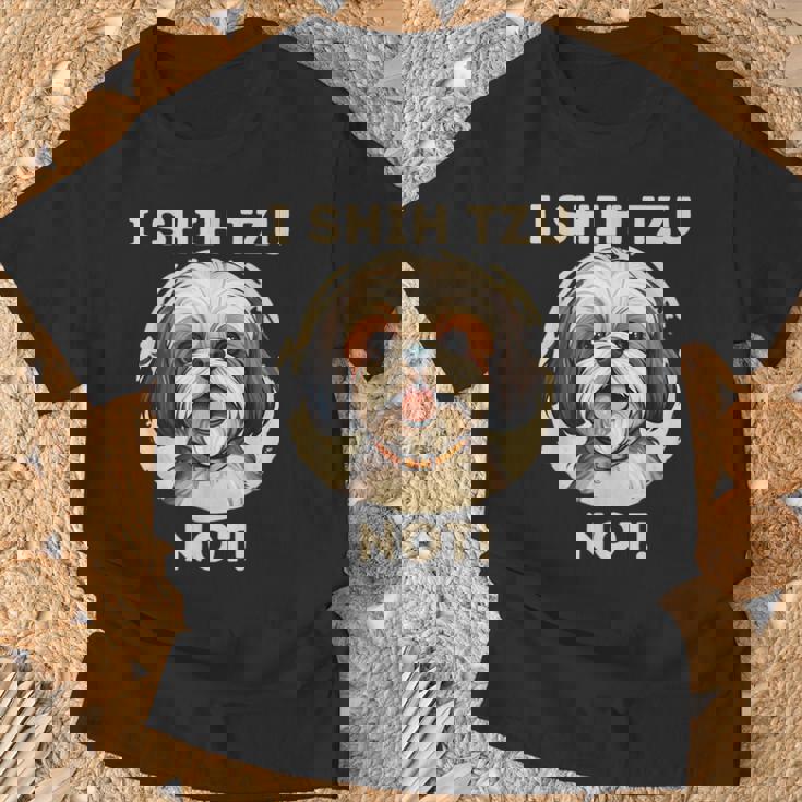 Ihih Tzu Not おもしろシーズー犬 Tシャツ 高齢者への贈り物