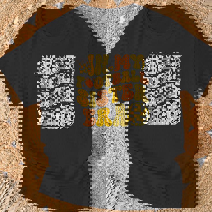 In My Footballister Era アメリカンフットボールヘルメットゲームデー Tシャツ 高齢者への贈り物