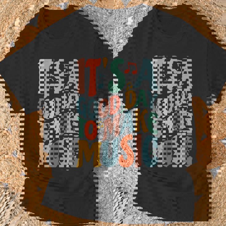 It's A Good Day To Make Music ミュージシャン バンド 音楽教師 Tシャツ 高齢者への贈り物