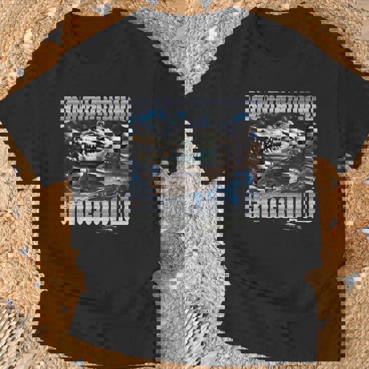 Italian Brainrot Bombardino Crocodilo Tシャツ 高齢者への贈り物