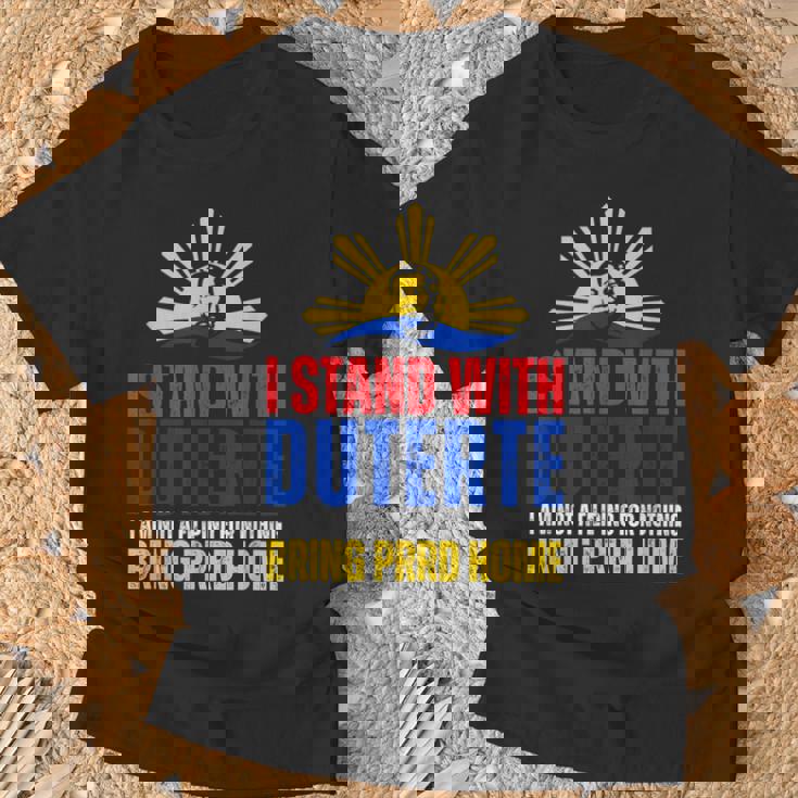 Itand With Digong Duterte Prrd Du30 フィリピン国旗 Tシャツ 高齢者への贈り物