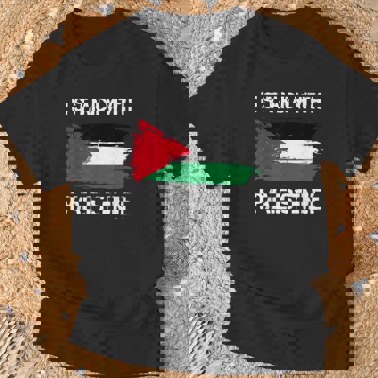 Itand With Palestine ペンダント フリーガザエルサレムモスク Tシャツ 高齢者への贈り物
