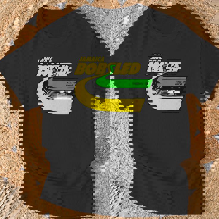 Jamaica Bobsled レトロなボブスレー チーム ジャマイカの国旗 Tシャツ 高齢者への贈り物
