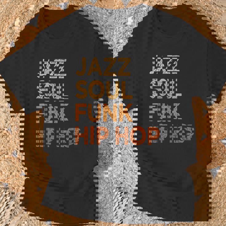 Jazzoul ファンク ヒップホップ アフリカ系アメリカ人のプライド音楽愛好家 Tシャツ 高齢者への贈り物