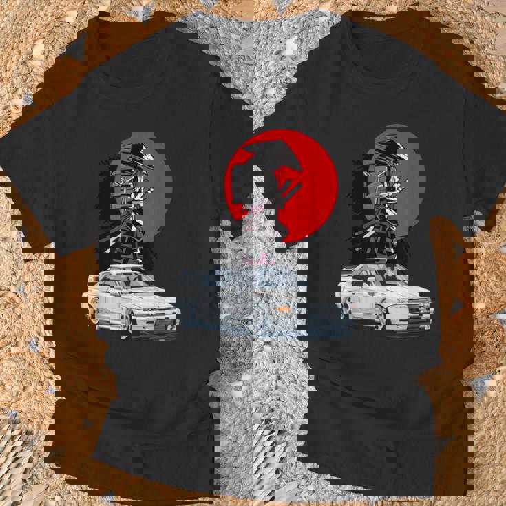 Jdm スカイライン R32 カーチューニング ジャパンサムライドリフト Tシャツ 高齢者への贈り物