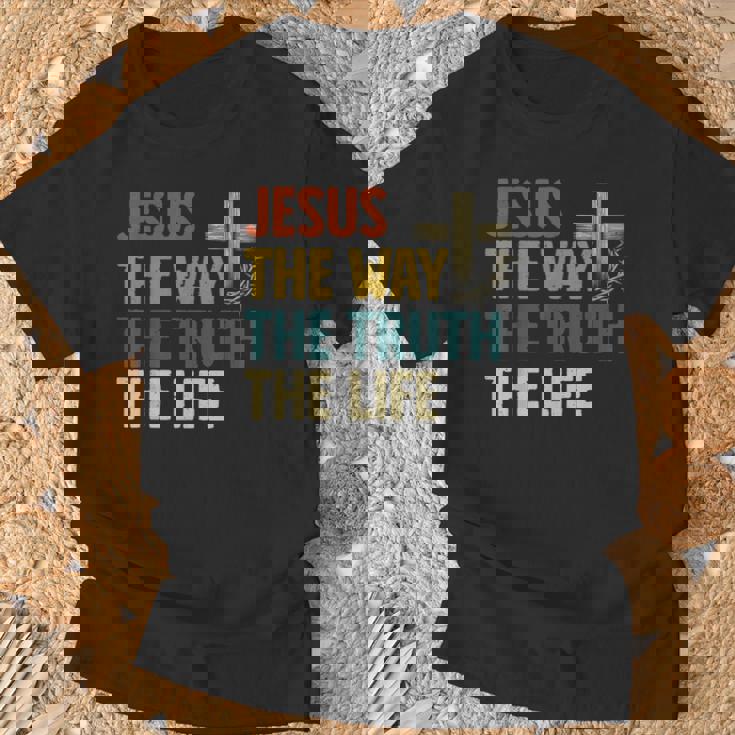 Jesus The Way The Truth The Life クリスチャン 信者 キリスト Tシャツ 高齢者への贈り物