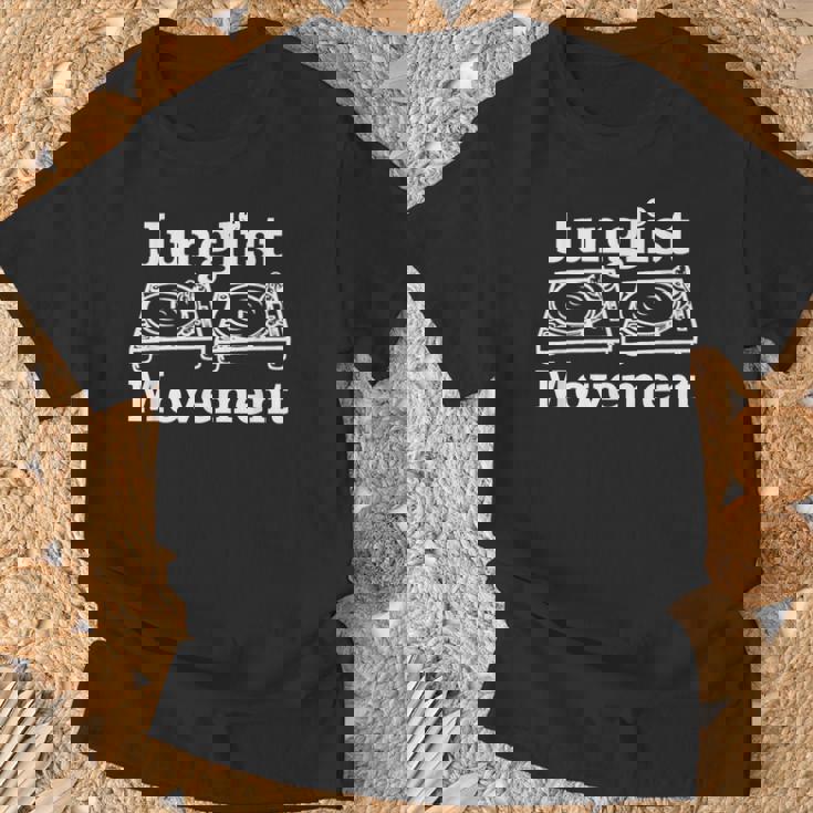 Junglist Movement ジャングルドラムとバスミュージックデザイン Tシャツ 高齢者への贈り物