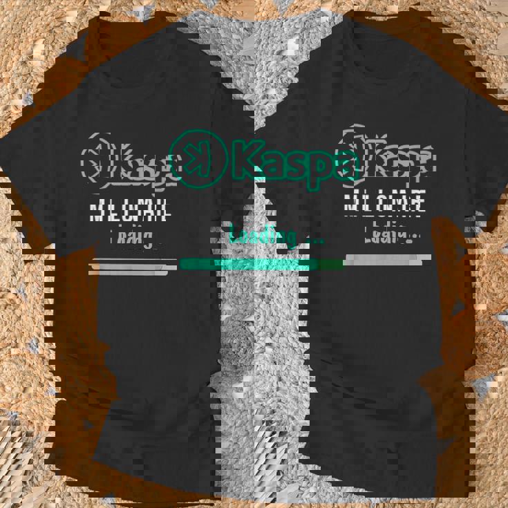 Kaspa 暗号通貨ミリオネア ローディング デジタルブルラン Kaspa Miner Tシャツ 高齢者への贈り物