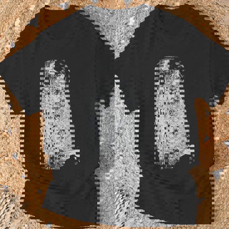 The Kiss グスタフ・クリムト クラシック アールヌーボー グラフィック Freedom Tシャツ 高齢者への贈り物