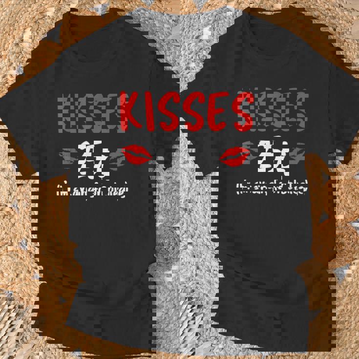 Kisses 25 Imave For College バレンタインデー デザイナー Tシャツ 高齢者への贈り物