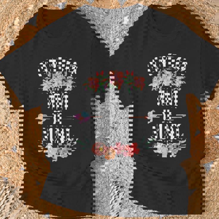 La Mejor Mami Del Mundo Español Mamá Floral Camiseta unisex Regalos para ancianos