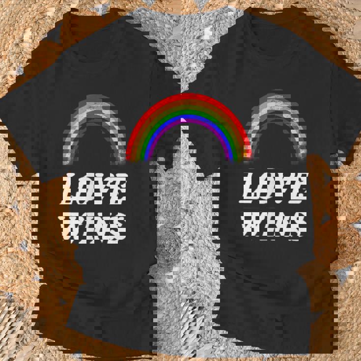 Lgbt フラッグ プライド ポケット レインボー Love Wins パーティー レインボー Tシャツ 高齢者への贈り物