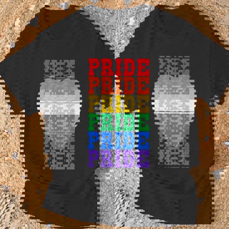 Lgbtq レインボーカラーのプライド Tシャツ 高齢者への贈り物