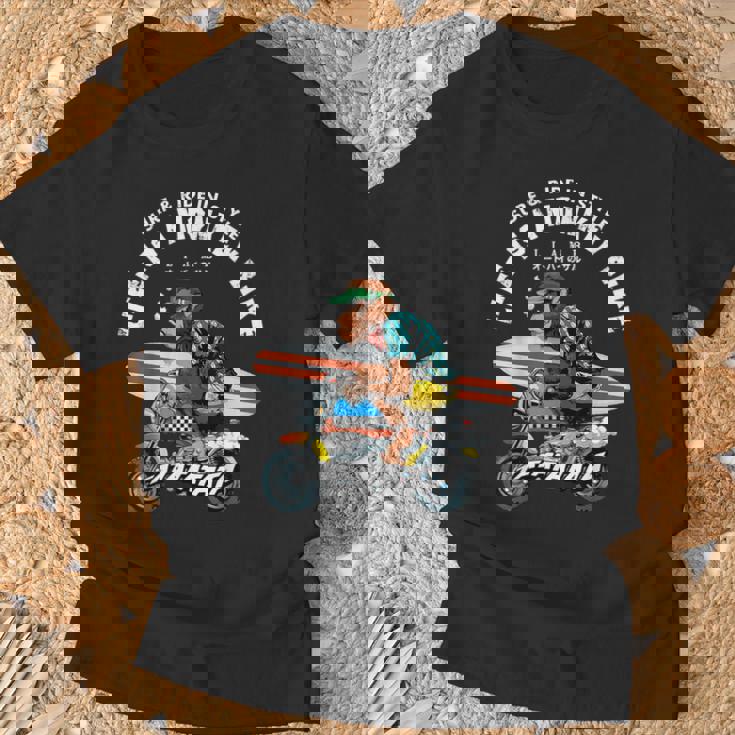 Life Is A Monkey バイク サーフィン 猿版 Tシャツ 高齢者への贈り物