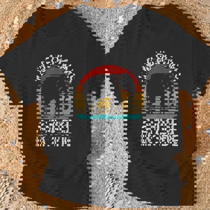 I Like Elephants And Maybe Like 3 People シャツ 象 Tシャツ 高齢者への贈り物