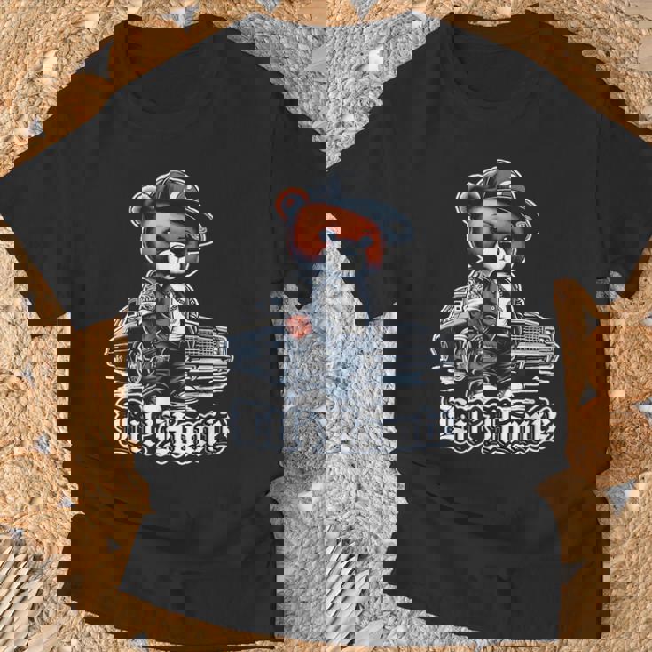 Lil Homie Lowrider かわいいテディベア ヒップホップ ローライダー チカーノ Tシャツ 高齢者への贈り物