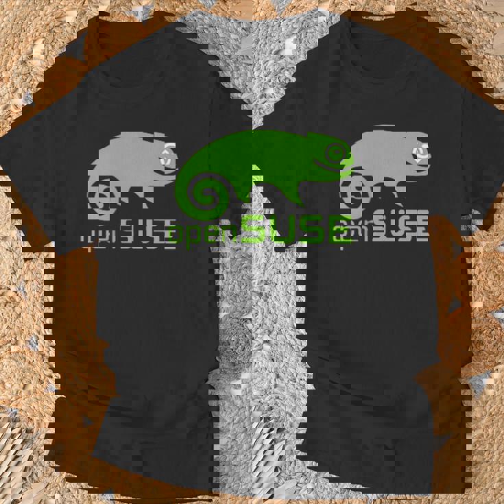 Linux Opensuse ラバーtシャツ タグライン&ロゴ オープンソースos Tシャツ 高齢者への贈り物