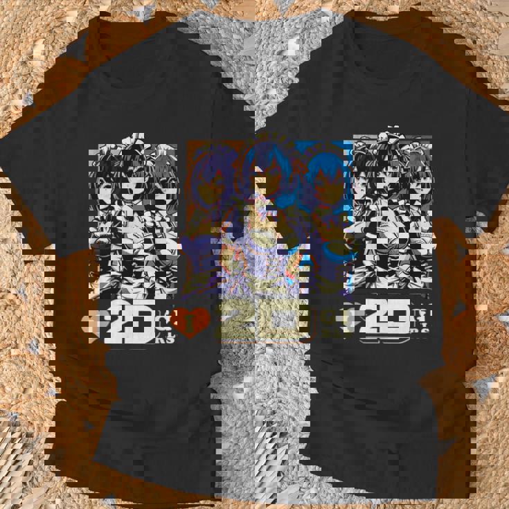 I Love 2D Girls ファニーメイド アニメ マンガ Manwha Waifu Otaku Tシャツ 高齢者への贈り物