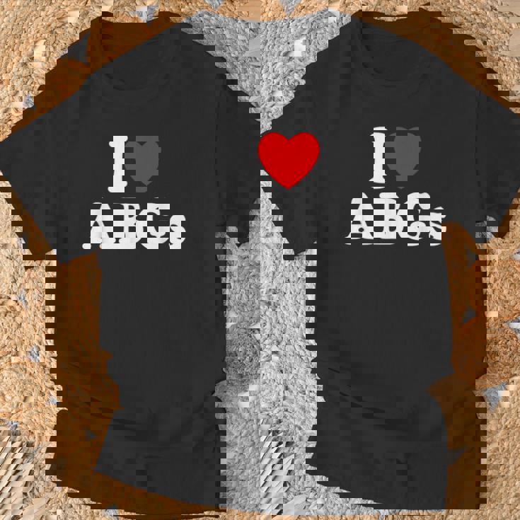 I Love Abgs I Heart Abg おもしろい アジアの赤ちゃん 女の子 恋人 Tシャツ 高齢者への贈り物