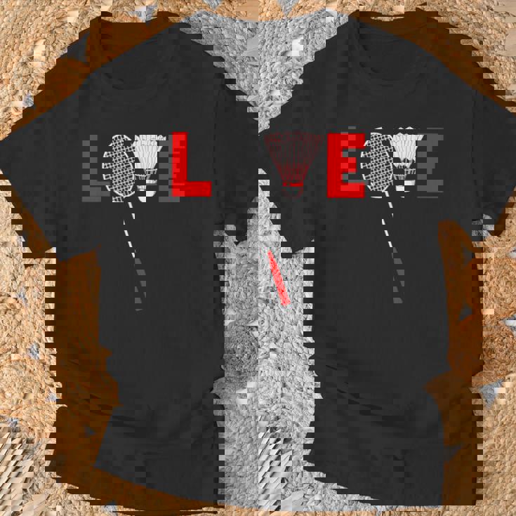 Love Badminton レトロバドミントンラバー Tシャツ 高齢者への贈り物