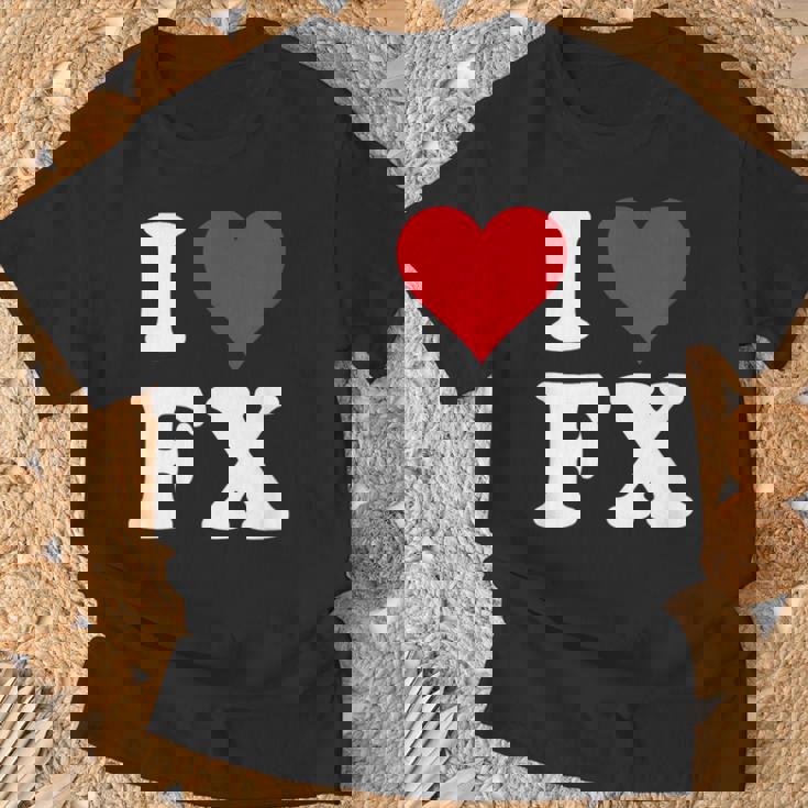 I Love Fx イニシャル I Heart FX 名前 F X Tシャツ 高齢者への贈り物