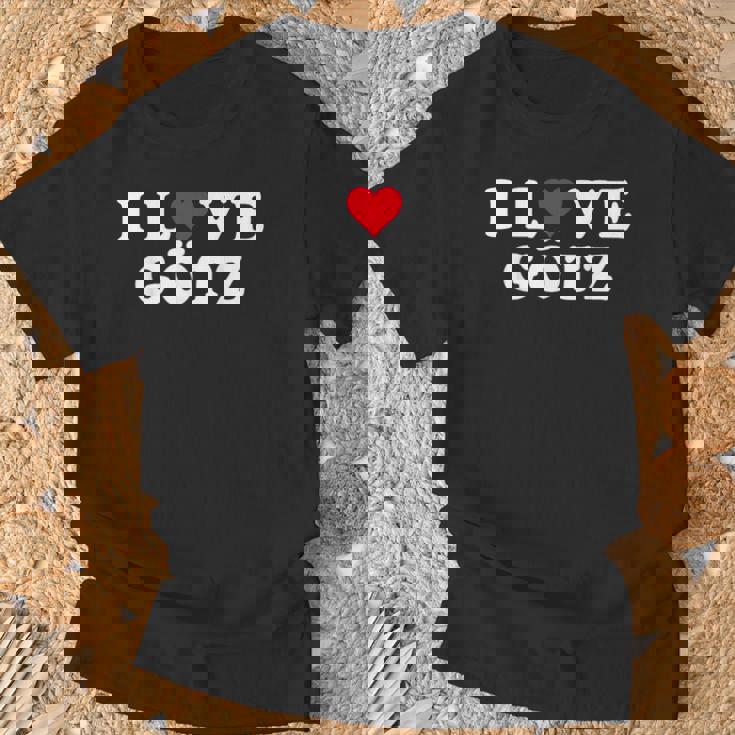 I Love Götz マッチング ガールフレンド&ボーイフレンド Götz 名前 Tシャツ 高齢者への贈り物