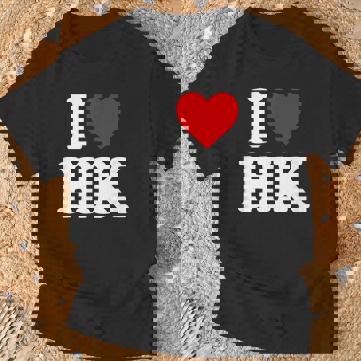 I Love Hk Heart Hong Kong Tシャツ 高齢者への贈り物