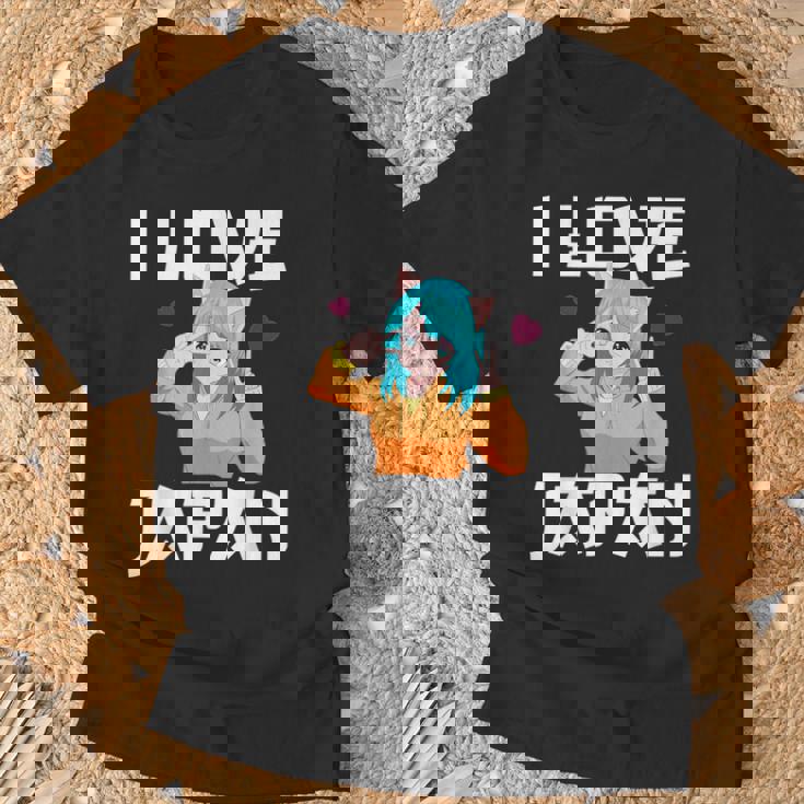 I Love Japan Kawaii Anime Girl Neko Cat Girl Otaku Weeb Tシャツ 高齢者への贈り物