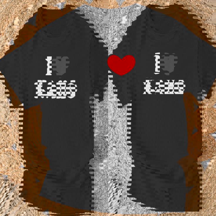 I Love Kaho 私は愛する Kaho Tシャツ 高齢者への贈り物