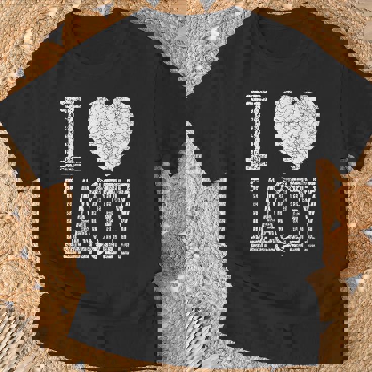 I Love Lacey バレンタイン ガールフレンド 女の子 娘 ハート 妻 Tシャツ 高齢者への贈り物