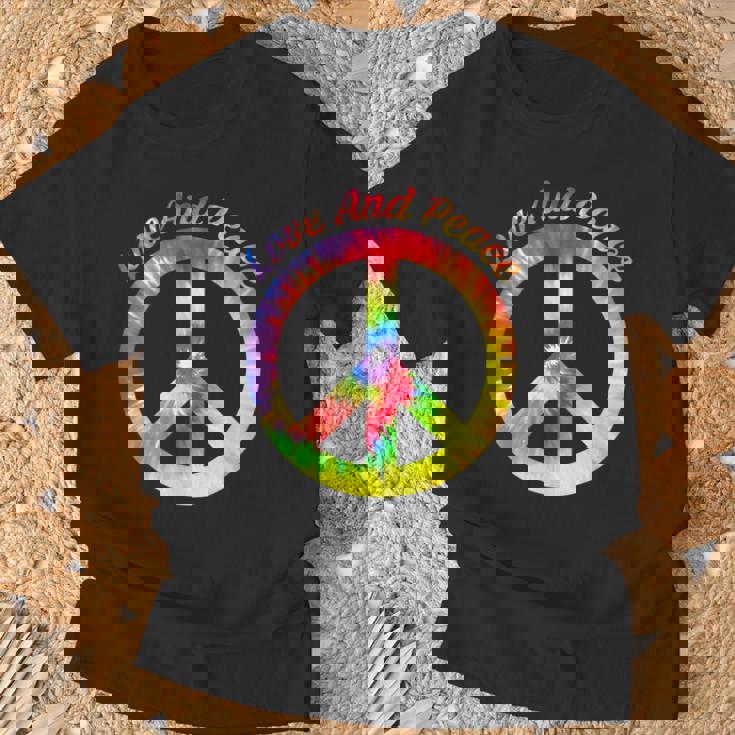 Love Peace 60年代70年代ヒッピーコスチューム Love Peace Tシャツ 高齢者への贈り物