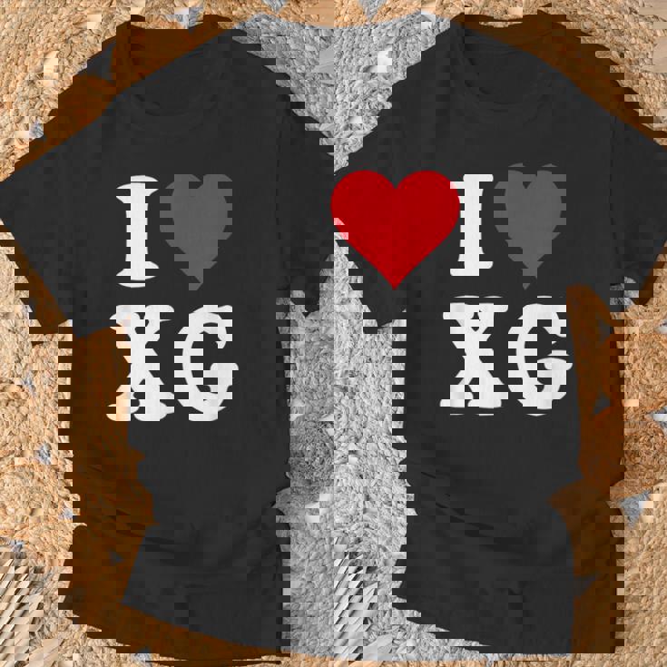 I Love Xg Initials I Heart XG First Last Name X G Tシャツ 高齢者への贈り物